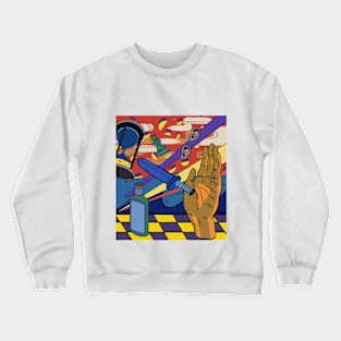 trippy space Crewneck Sweatshirt